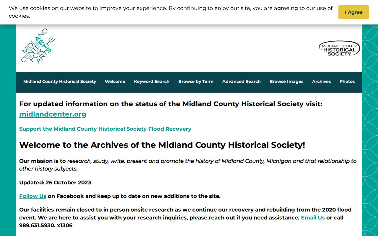 Midland city directory digital archives search interface