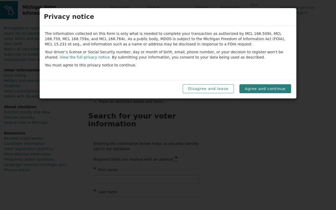 Midland residents directory Michigan voter lookup