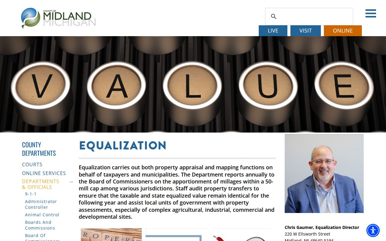 Midland street directory County Equalization property and map resources